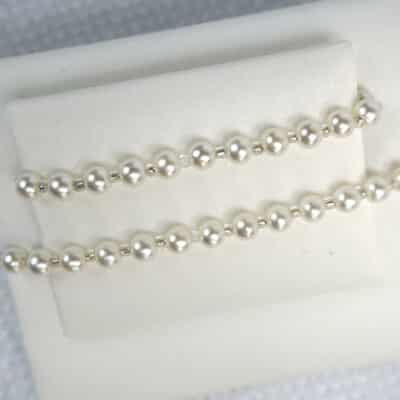 Mother-Daughter-Bracelet-Set-White-Pearls-Silver-Bugle-Beads-Set-MC-8-SIL-1