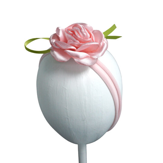Satin Rose Baby Headband