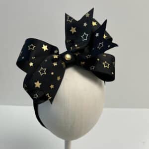 Matching Black Tutu - Gold Stars Jersey Headband