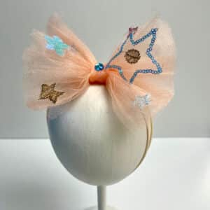Matching Peacj Tutu - Multicolor Stars Jersey Headband