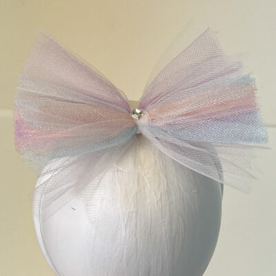 Matching White Tutu - Rainbow Shades Jersey Headband