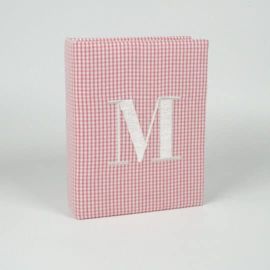 Seersucker Check Cotton Small Hardbound Photo Album