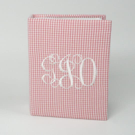 Seersucker Check Cotton Small Hardbound Photo Album