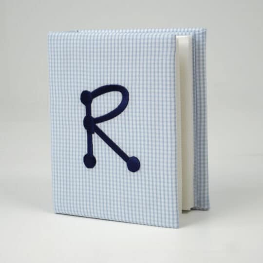 Seersucker Check Cotton Small Hardbound Photo Album