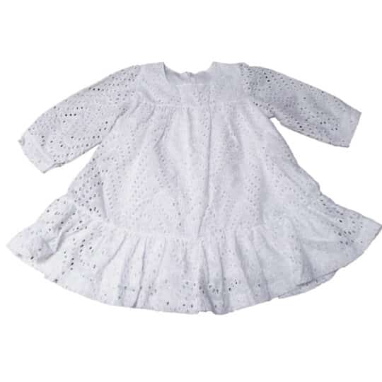 Girl's Tiered Broderie Dress