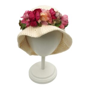 Hat Combo with Rose Pink Floral Hair Band
