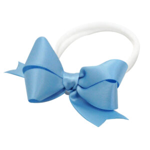 Baby Headband Satin Bow Blue