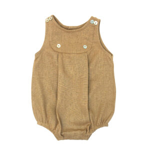 Baby Sleeveless Linen Romper