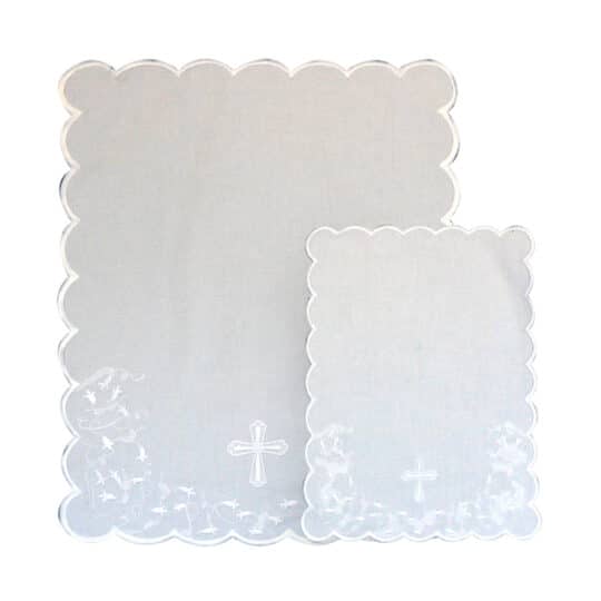 Christening-Towel-Piqué-Embroidered-Cross