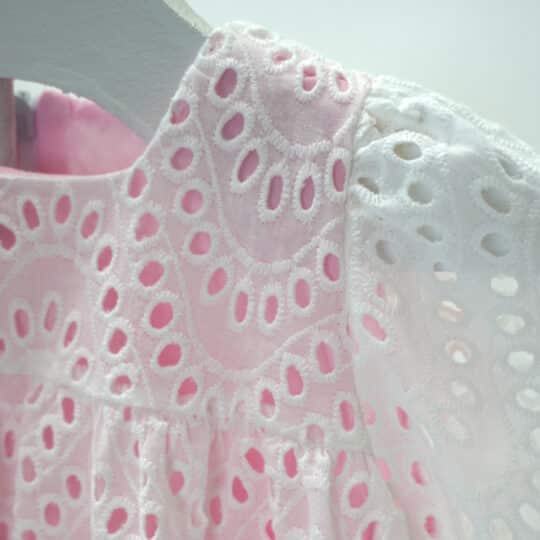 Girl's Tiered Broderie Dress