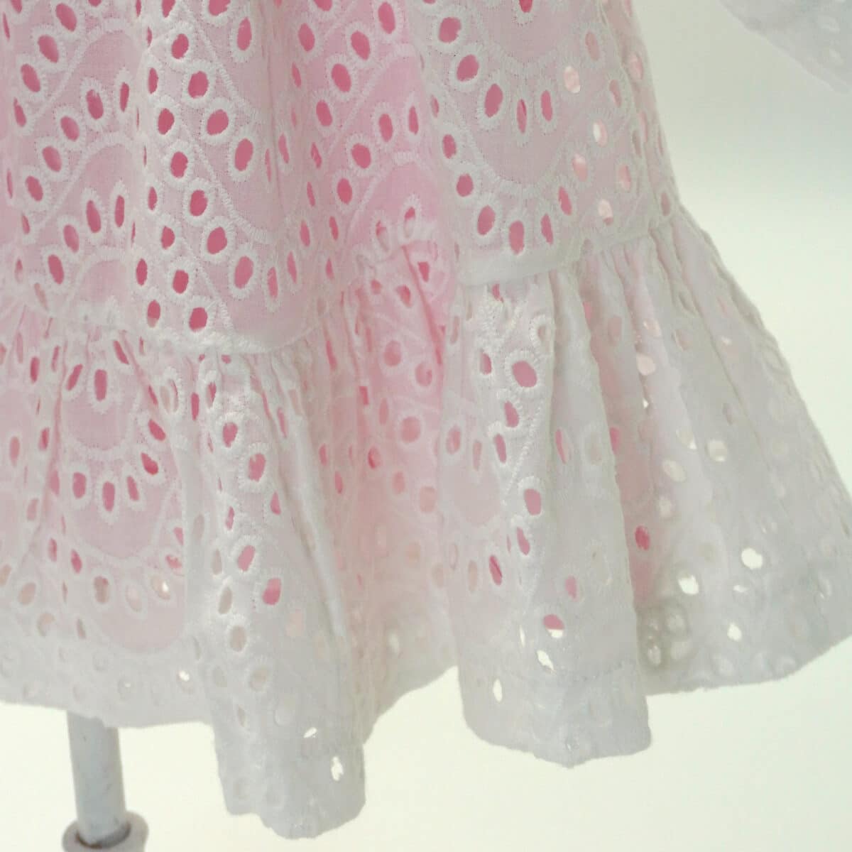 Girls white shops broderie dress