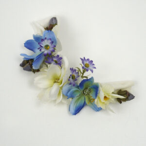 Baby Hair Jersey Wrap Blue Floral