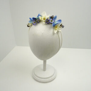 Baby Hair Jersey Wrap Blue Floral