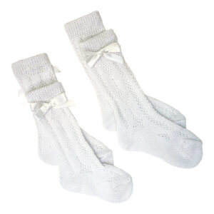 Knit Socks with Bow