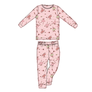 Ballerina Kids Long Sleeve Pajama Sets