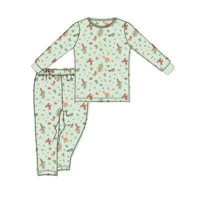 Woodland Kids Long Sleeve Pajama Sets