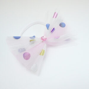 Matching Dress Dots Jersey Headband