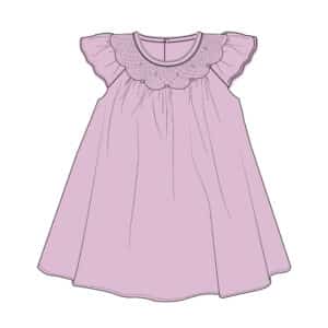 Pima Cotton Smocked Dress