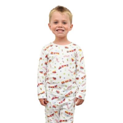 Trains Long Sleeve Pajama Set