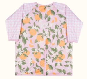 Bibbrella Full-Coverage Bib - Citrus Floral 1