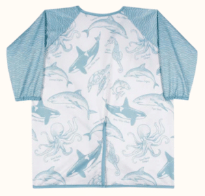 Bibbrella Full-Coverage Bib - Sea Creatures 1