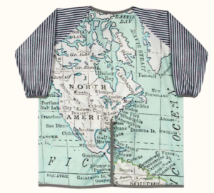 Bibbrella Full-Coverage Bib - World Map 1