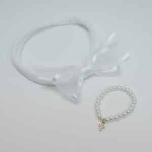 Chiffon-Bow-Bracelet-Jeweled-Cross-SET-BOW-BRCT-1