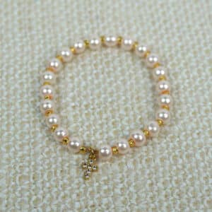 Jeweled-Cross-Pearls-Gold-Spacers -BCT-JC-GS-PL-PNK