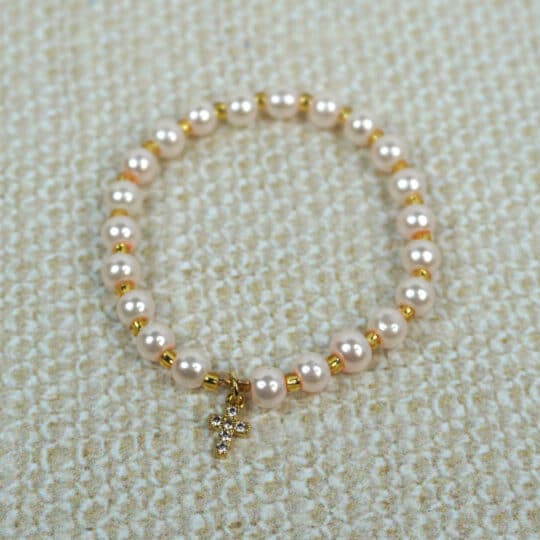 Jeweled-Cross-Pearls-Gold-Spacers -BCT-JC-GS-PL-PNK