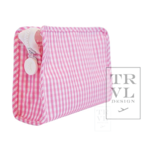 Roadie Small - Gingham Pink