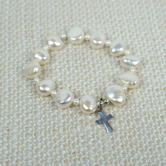 Silver-Cross-Water-Pearls-Bracelet-BCT-SC-WP