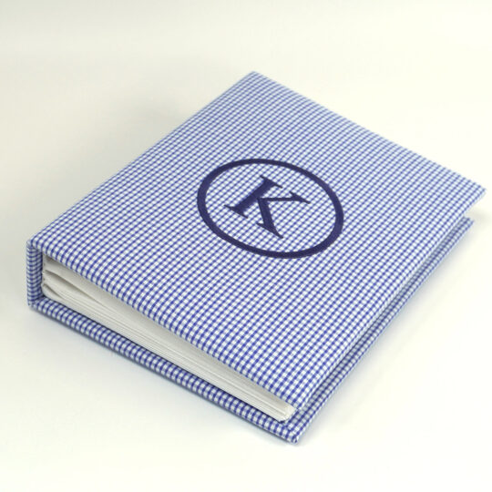 Medium Hardbound-Album Seersucker Check in Royal