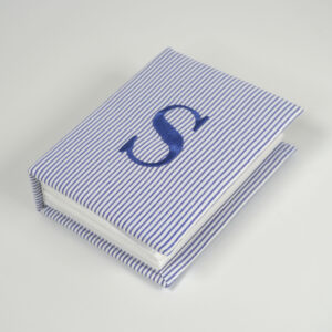 Striped Seersucker Cotton Small Hardbound Photo Album