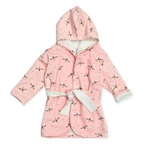 Dragonfly Hooded Baby Bath Robe (Organic Jersey)