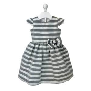 Silver Striped Dress