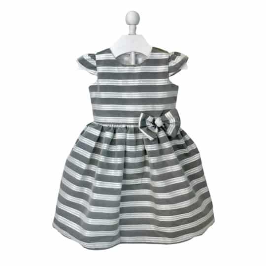 Silver Striped Dress