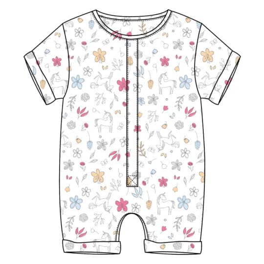 Unicorn Romper Shorts