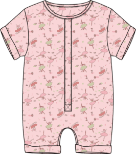 Ballerina Pima Cotton Romper Shorts