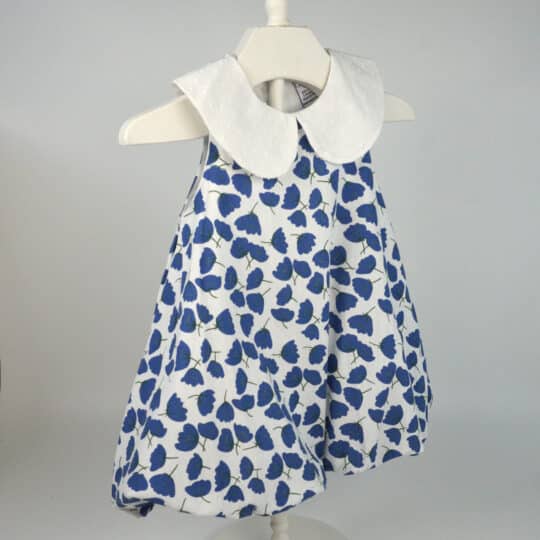 Blue Flower Dance Bubble Dress