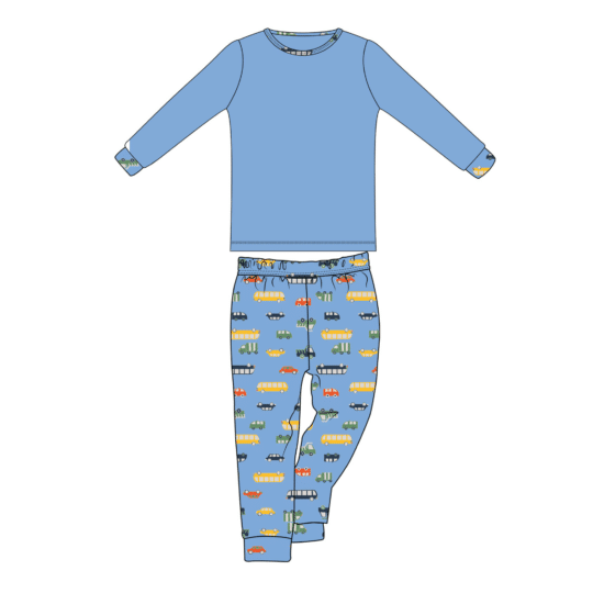 Automobiles Kids Long Sleeve Pajama Sets