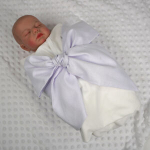 Baby Swaddle Blanket White