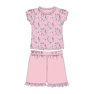 Mermaid Kids Short Sleeve Pajama Sets