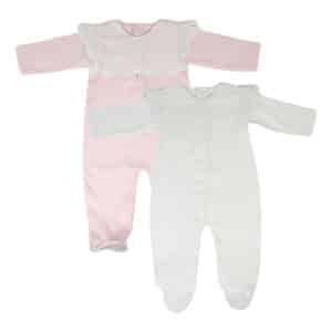 Swiss Batiste Baby Footie Pima Cotton