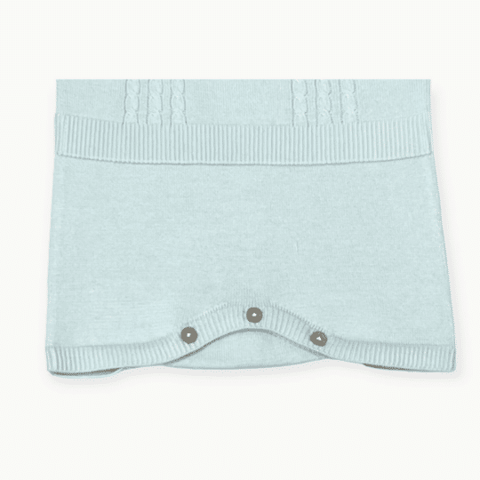 Milan Collar & Cable Knit Baby Bodysuit (Organic Cotton) - 3