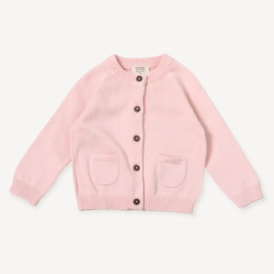 Milan Knit Classic Baby Button Cardigan (7 Colors) -Blush'