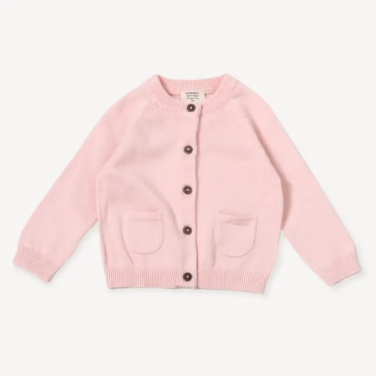 Milan Knit Classic Baby Button Cardigan (7 Colors) -Blush'