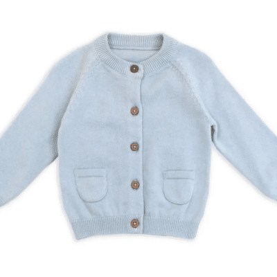 Milan Knit Classic Baby Button Cardigan (7 Colors) -Sky Blue