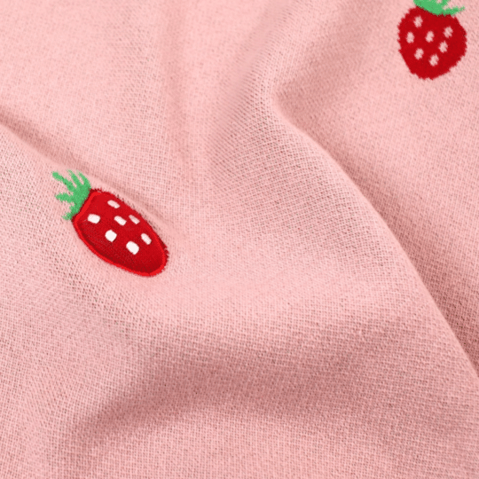 Strawberry - Organic Cotton 3D Jacquard Sweater Knit Baby-1