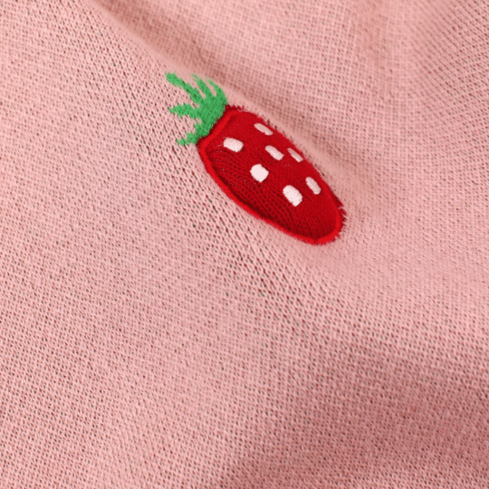 Strawberry - Organic Cotton 3D Jacquard Sweater Knit Baby-2