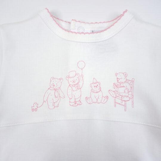 Baby-Gown-Bear-Rose-Shadow-BGWN-BEAR-PNK-closeup